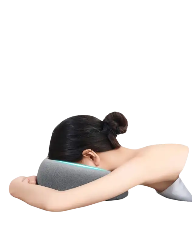 Gray beauty bed pillow from Trendy Ergoluxe Memory Foam line for ergonomic lying