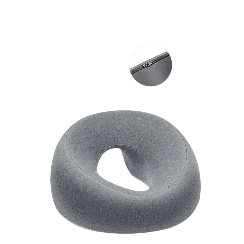 Gray Ergoluxe Memory Foam Beauty Pillow for comfy, trendy neck support
