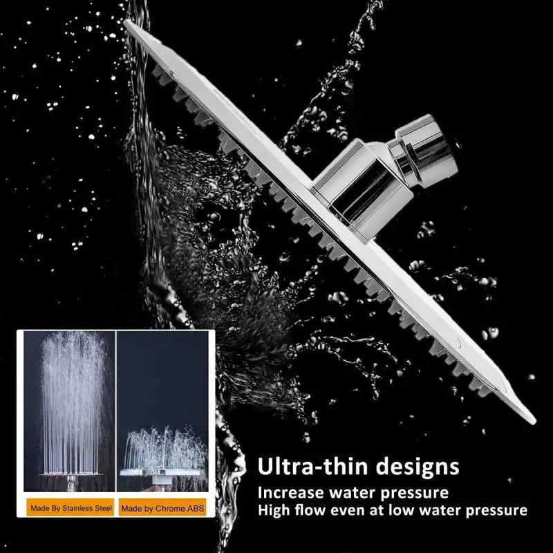 304 Shower Top - Silver / 12 inch