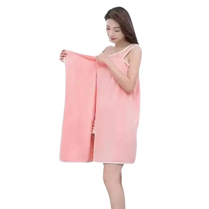 Pink trendy spa towel wrap for beach and spa days from Trendy Spa Towel Wrap Party