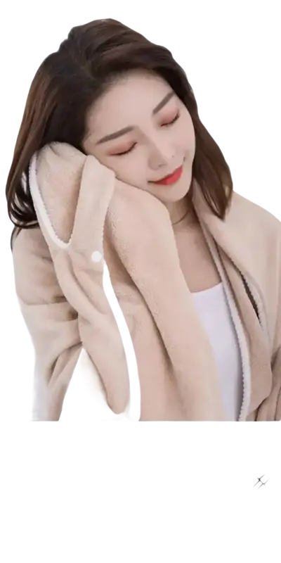 Soft coral velvet trendy spa towel wrap perfect as a beach spa towel for cool babes