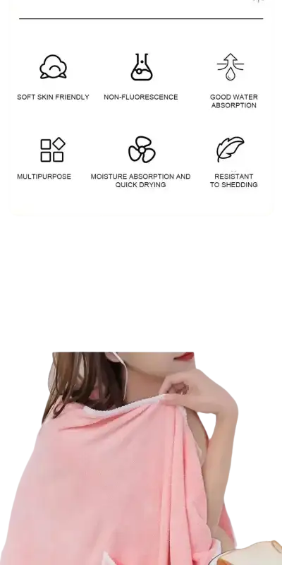 Soft, absorbent Trendy Spa Towel Wrap Party for Cool Babes, girls wearable 140x85cm beach spa towel