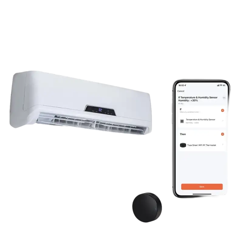 Smart home automation with Trendy Tuya Bluetooth Gateway and humidity sensor for indoor climate