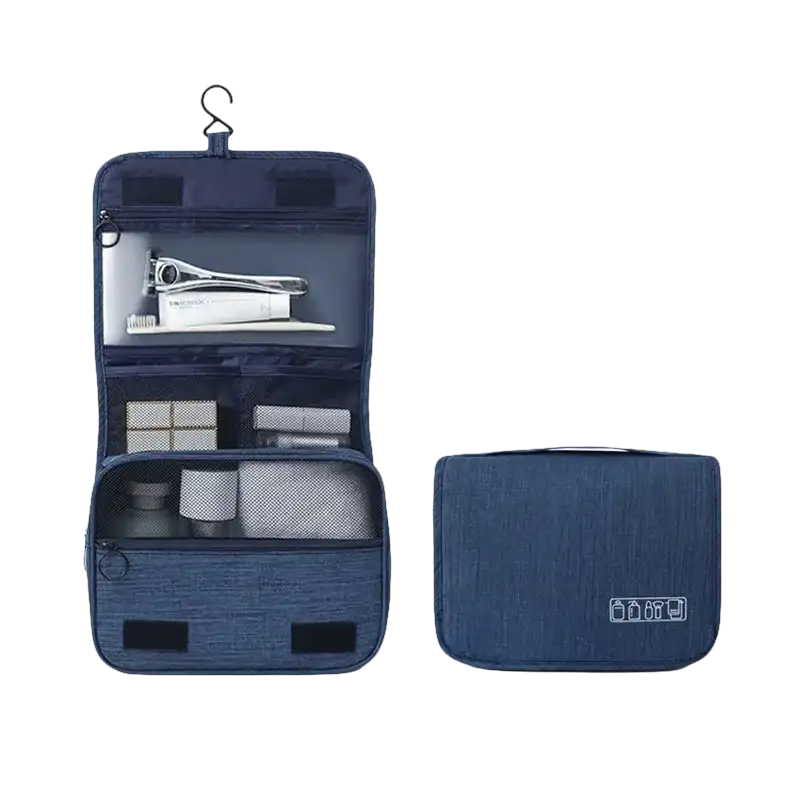 Navy blue toiletry bags in trendy waterproof makeup organizer for chictravel waterproof quality travel makeup
