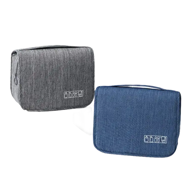 Two fabric toiletry bags in trendy waterproof makeup organizer for chictravel waterproof style