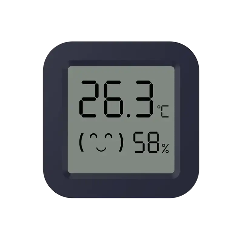Digital tuya temperature humidity monitor with trendy mini LCD display for easy readings