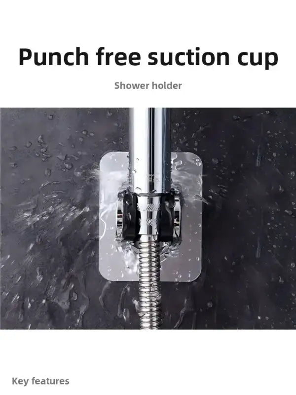 Support de pommeau de douche mural auto-adhésif réglable sans poinçon universel accessoires ménagers - Argent G805