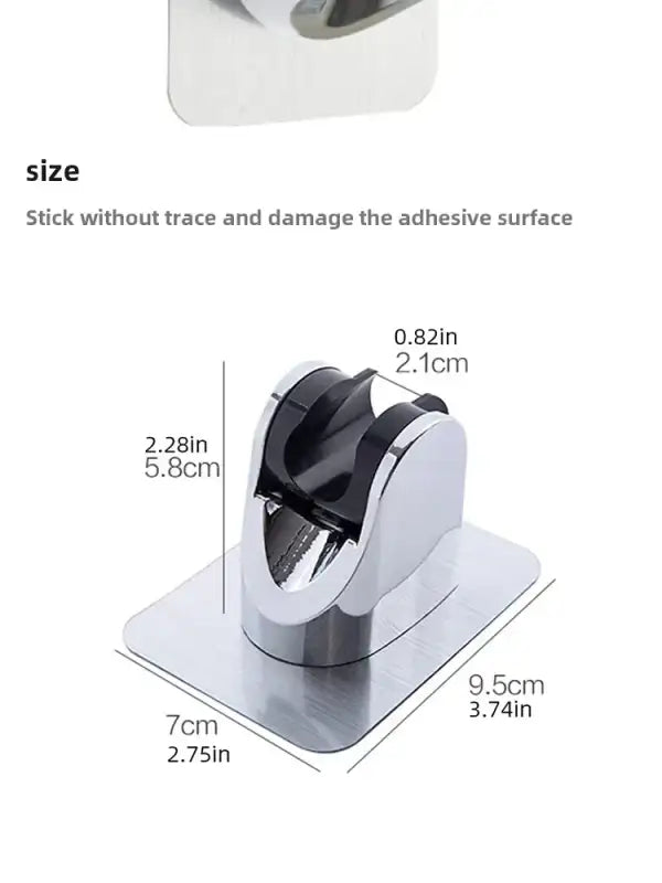 Support de pommeau de douche mural auto-adhésif réglable sans poinçon universel accessoires ménagers - Argent G805