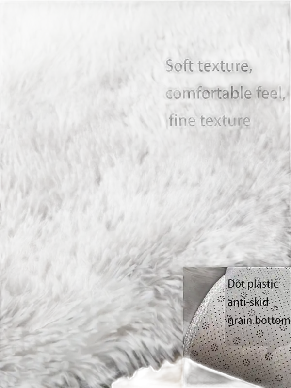 Soft, comfortable, and anti-skid rug.