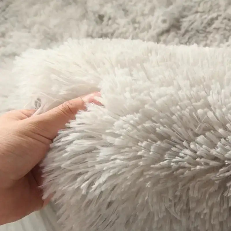 VIKAMA Living Room Silk Hair Carpet Bedroom Coffee Table Rug Wholesale Gradient Bedroom Shaggy Bedside Rugs Home