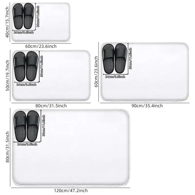 VIKAMA Pebble Embossed Entryway Mat—Absorbent Non - Slip & Minimalist Design for Bathroom Doorstep & Home Decor