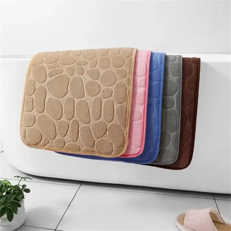 VIKAMA Pebble Embossed Entryway Mat—Absorbent Non - Slip & Minimalist Design for Bathroom Doorstep & Home Decor