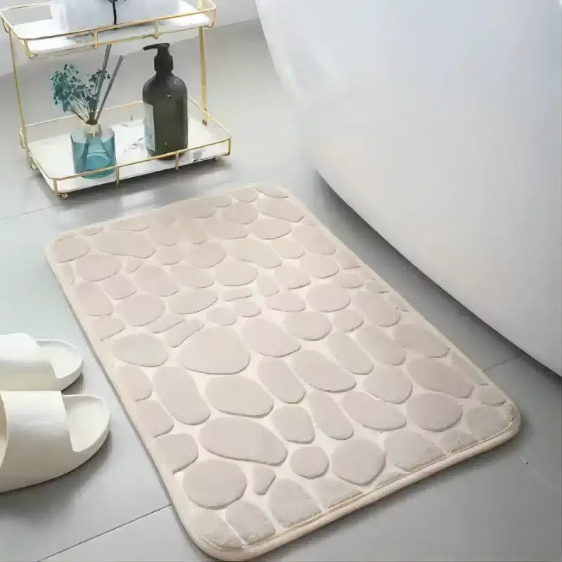 VIKAMA Pebble Embossed Entryway Mat—Absorbent Non - Slip & Minimalist Design for Bathroom Doorstep & Home Decor