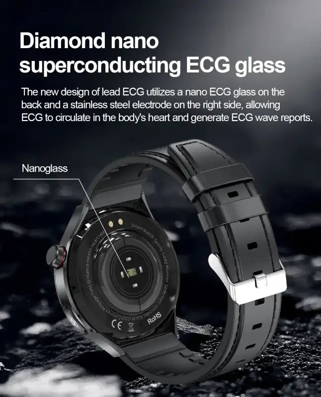 2025New Health Expert Smart Watch Blood Pressure Blood Lipid Uric Acid ECG + PPG Body Temperature Bluetooth Call Health