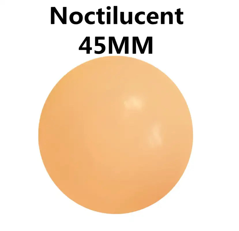 Sticky Squash Stress Ball - Wall Bounce Fun! 🧲 - Orange Noctilucent / 45mm