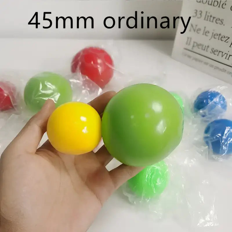 Sticky Squash Stress Ball - Wall Bounce Fun! 🧲 - Ordinary green / 45mm