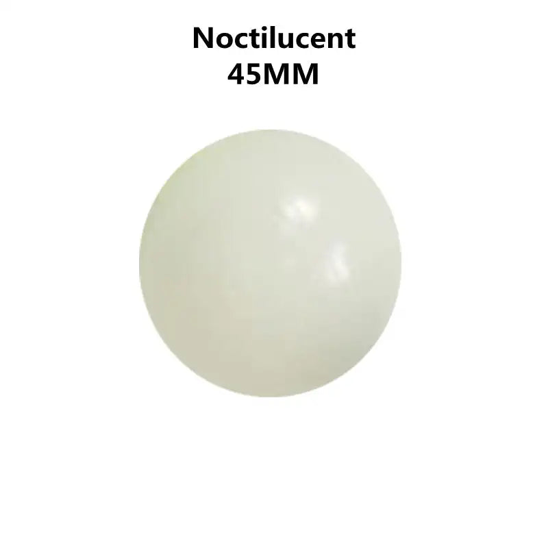 Sticky Squash Stress Ball - Wall Bounce Fun! 🧲 - White Noctilucent / 45mm