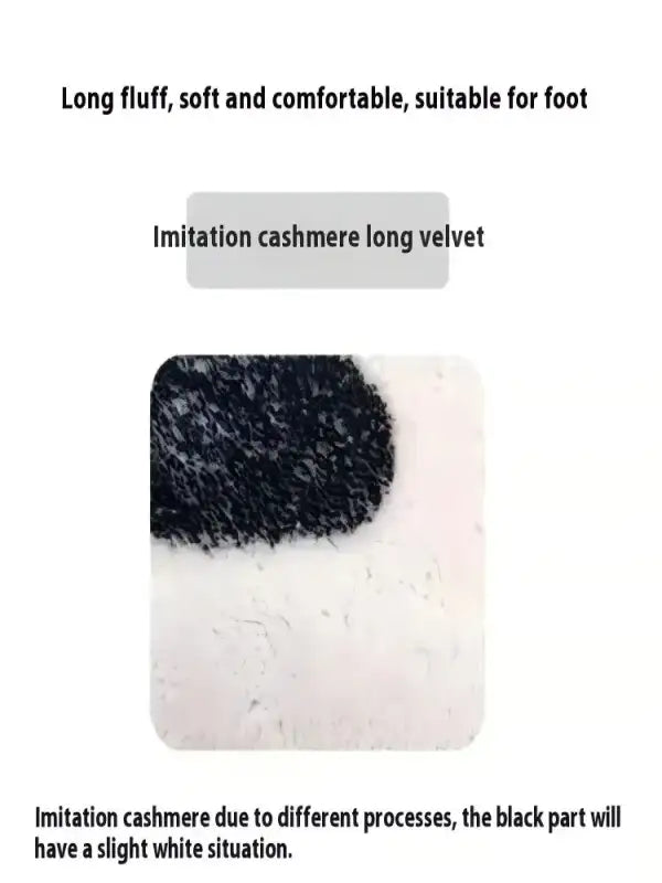 VIKAMA Fresh and Simple Wave Edge Shaped Rug Soft and Comfortable Sofa Mattress Bedside Rug Easy Care Cloakroom