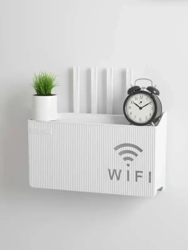Wireless Wifi Router Shelf Storage Box Wall Hanging ABS Plastic Organizer Box Cable Power Bracelet Organizer Box Home