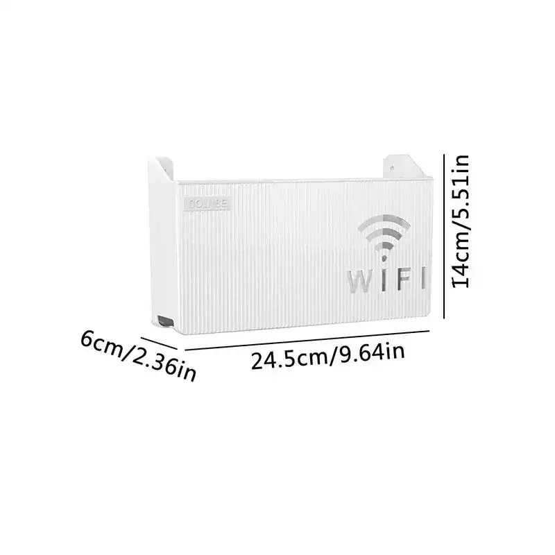Wireless Wifi Router Shelf Storage Box Wall Hanging ABS Plastic Organizer Box Cable Power Bracelet Organizer Box Home