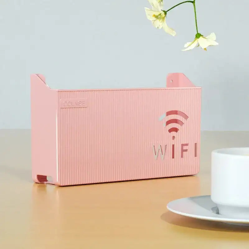 Wireless Wifi Router Shelf Storage Box Wall Hanging ABS Plastic Organizer Box Cable Power Bracelet Organizer Box Home