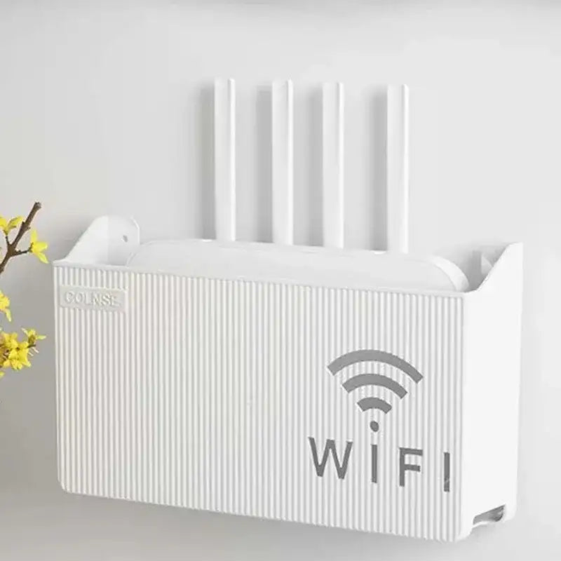 Wireless Wifi Router Shelf Storage Box Wall Hanging ABS Plastic Organizer Box Cable Power Bracelet Organizer Box Home