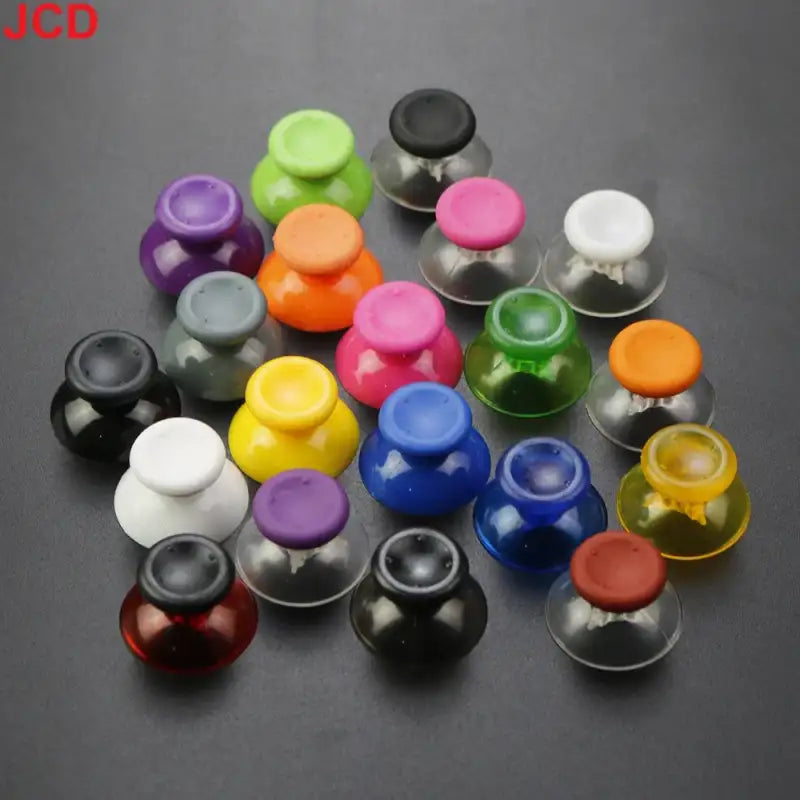 Colorful controller joystick caps.