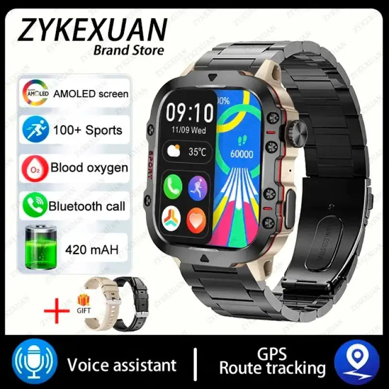 Xiaomi Rugged GPS SmartWatch 2025: Adventure Ready! - Black steel 1 / Outdoor Sports Watch