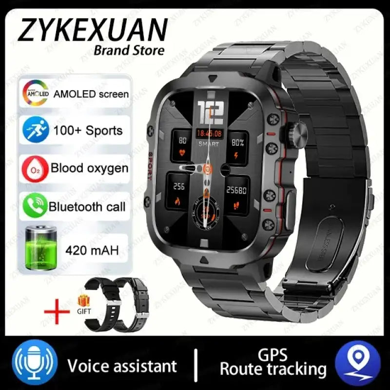 Xiaomi Rugged GPS SmartWatch 2025: Adventure Ready! - Black steel / Outdoor Sports Watch
