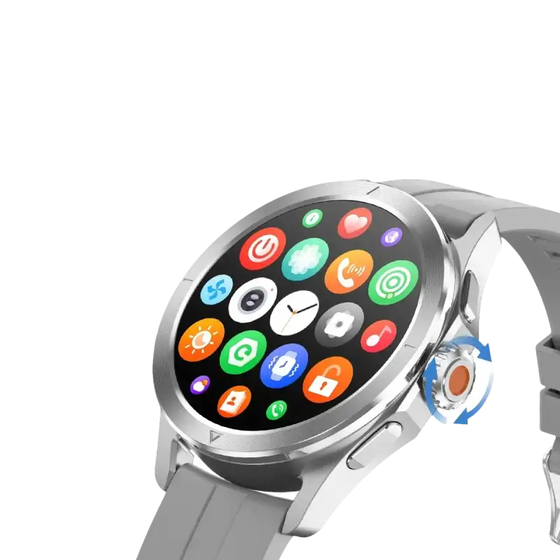 Smartwatch with customizable menu styles.