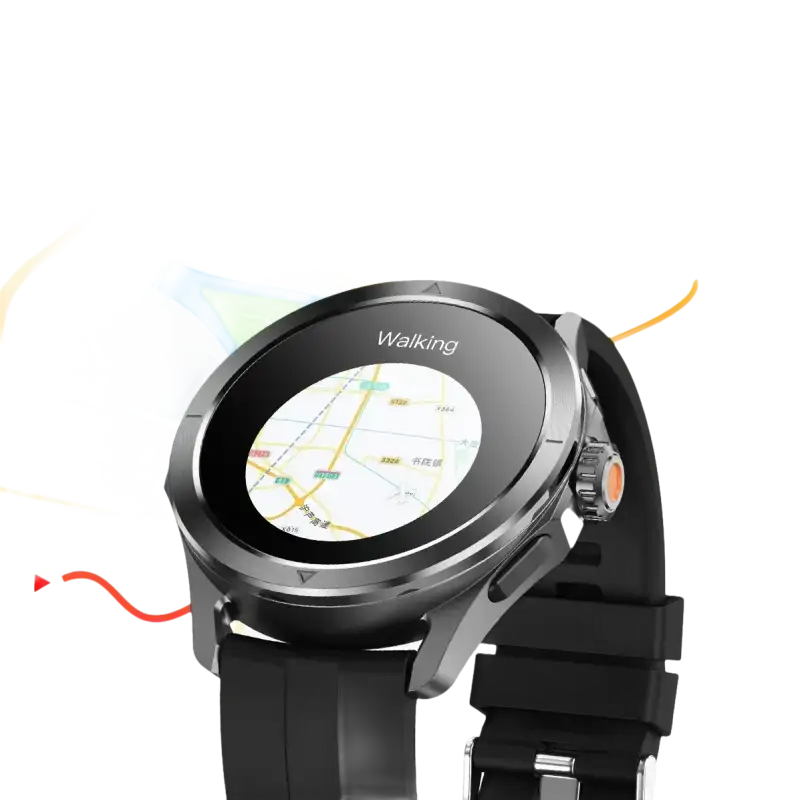 Smartwatch with GPS tracking.