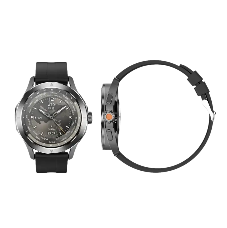 Smartwatch with product parameters.