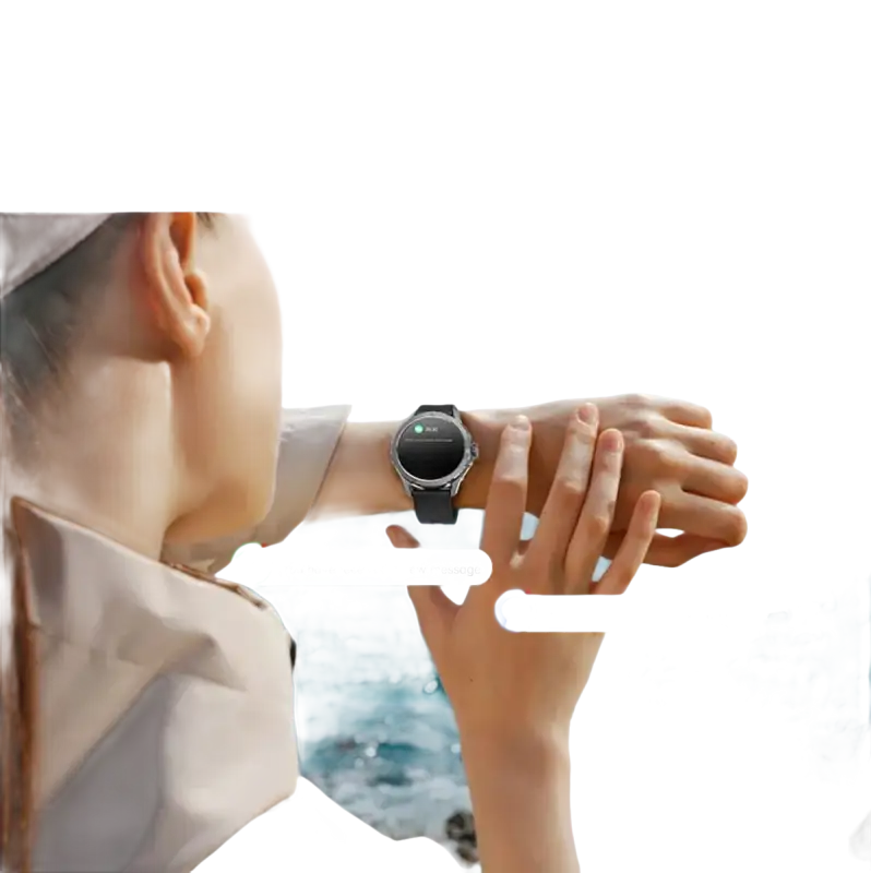 Smartwatch displaying message notifications.