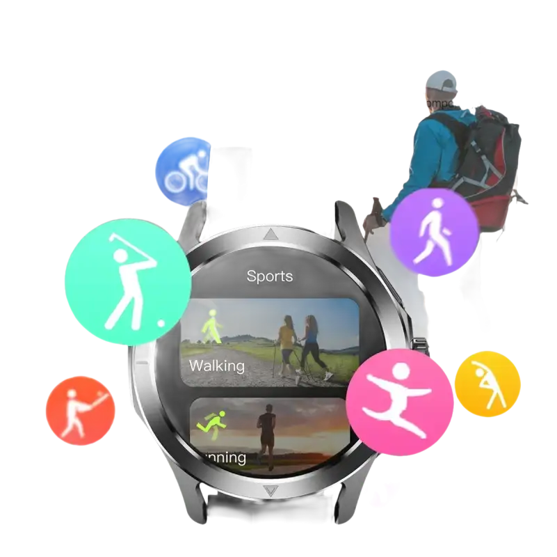 Smartwatch with sports modes.