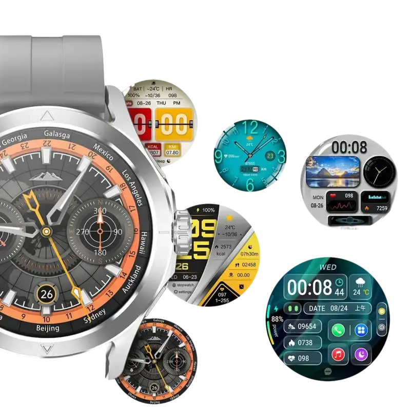 Smartwatch with customizable faces.