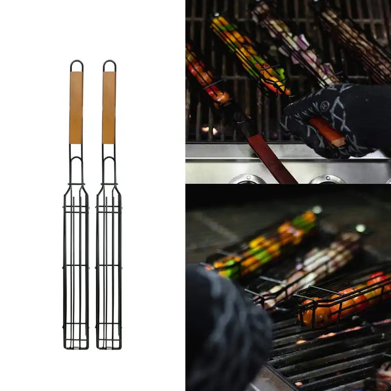 Stainless Steel BBQ Grill Mesh Tool Set