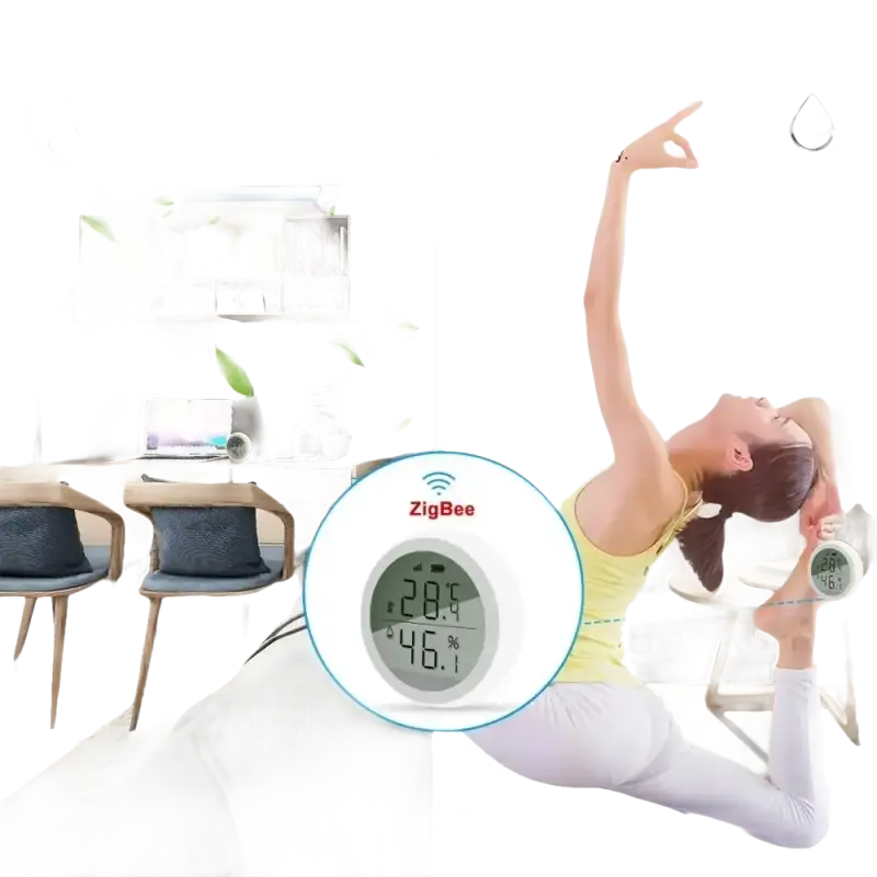 Smart temperature and humidity sensor.
