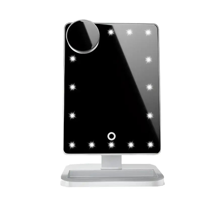 GlowSync Touch Mirror: LED & Music Magic! - White