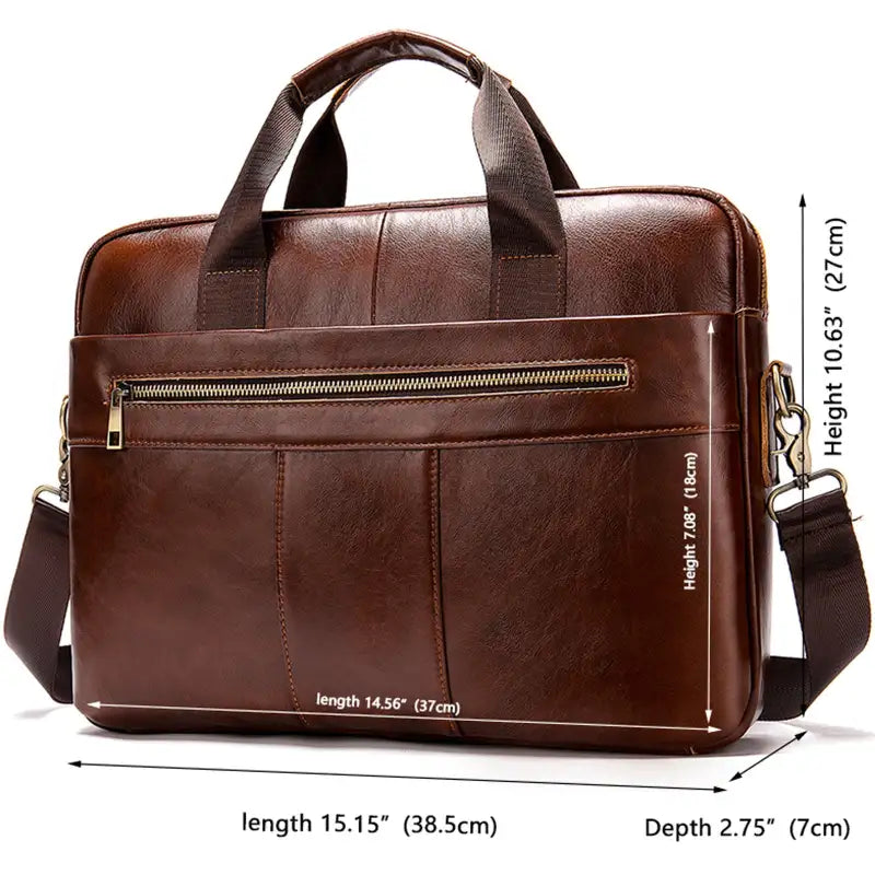 Premier Cowhide Briefcase for Business Men