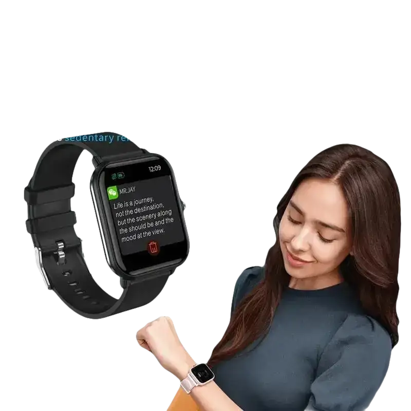 LIGE Q9 Pro smartwatch with message display, trendy body temp music waterproof monitor