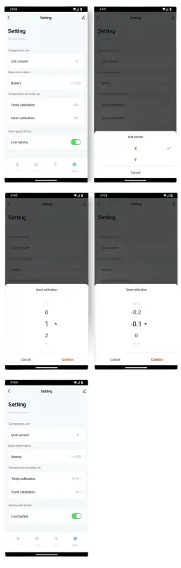 Smartphone app interface.