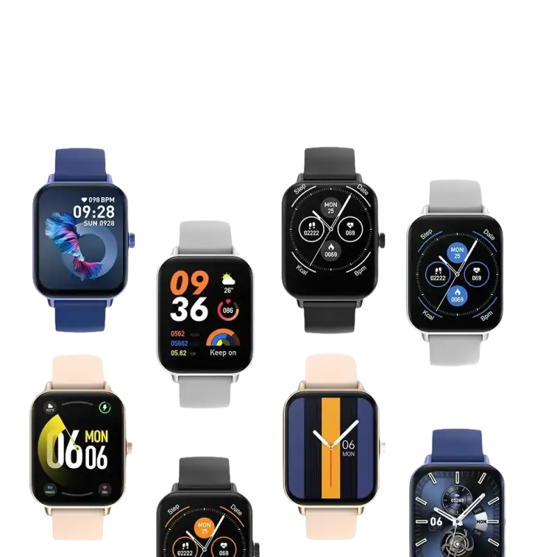 Smartwatches with customizable faces.