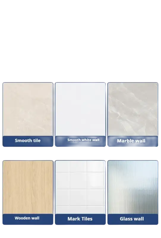 Wall surface compatibility guide.