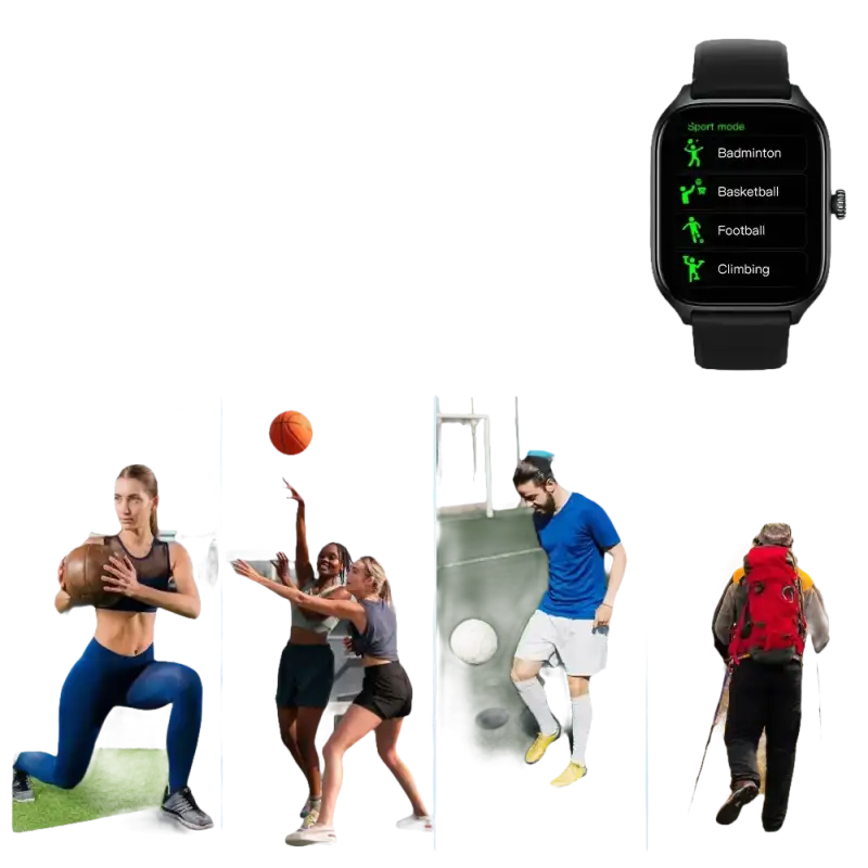 Smartwatch displaying sport modes.