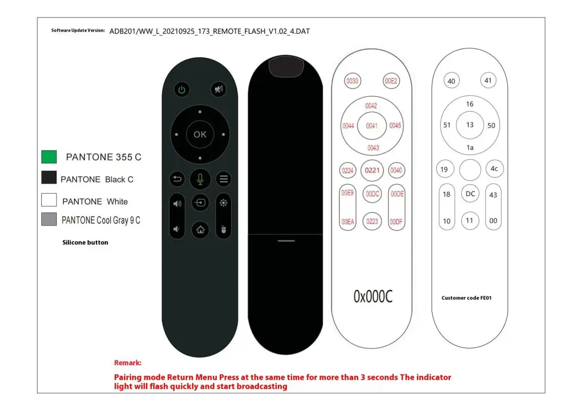 Bluetooth Voice Intelligent Infrared Remote Control - 016 Overseas Edition