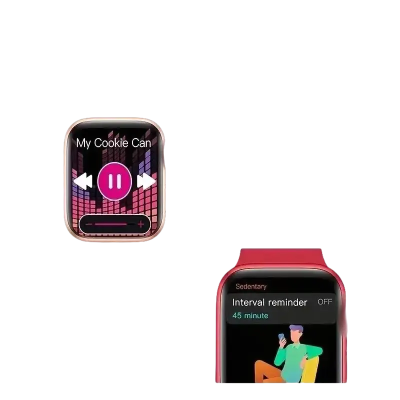 Smartwatch features advertisement.