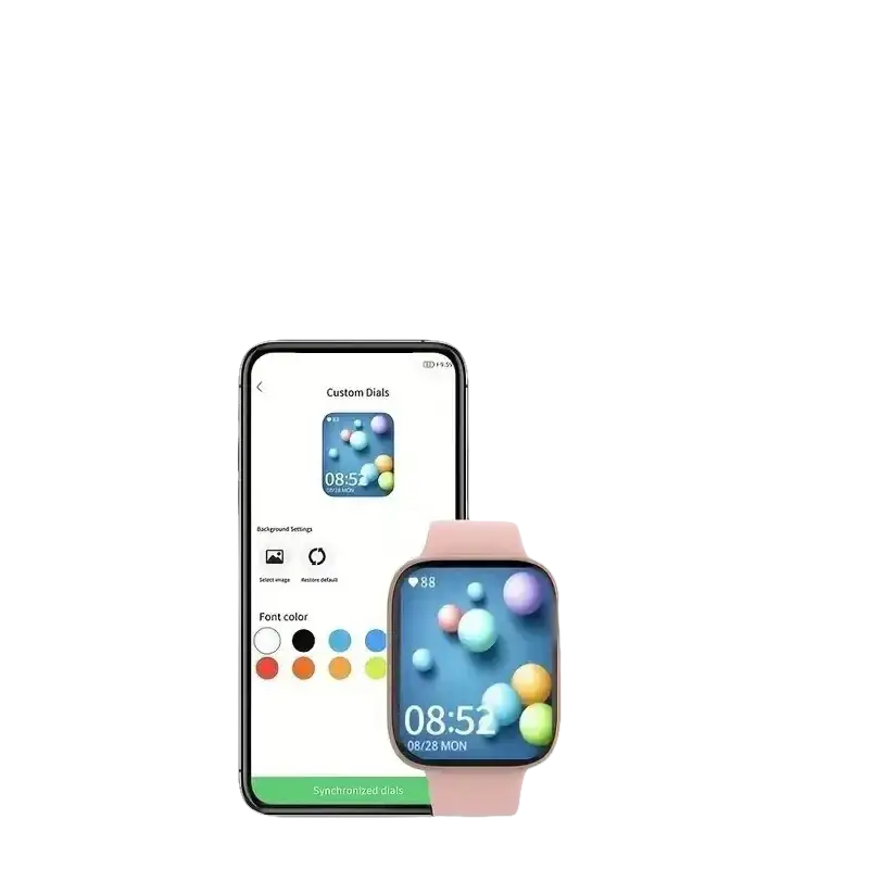 Smartwatch and phone app.