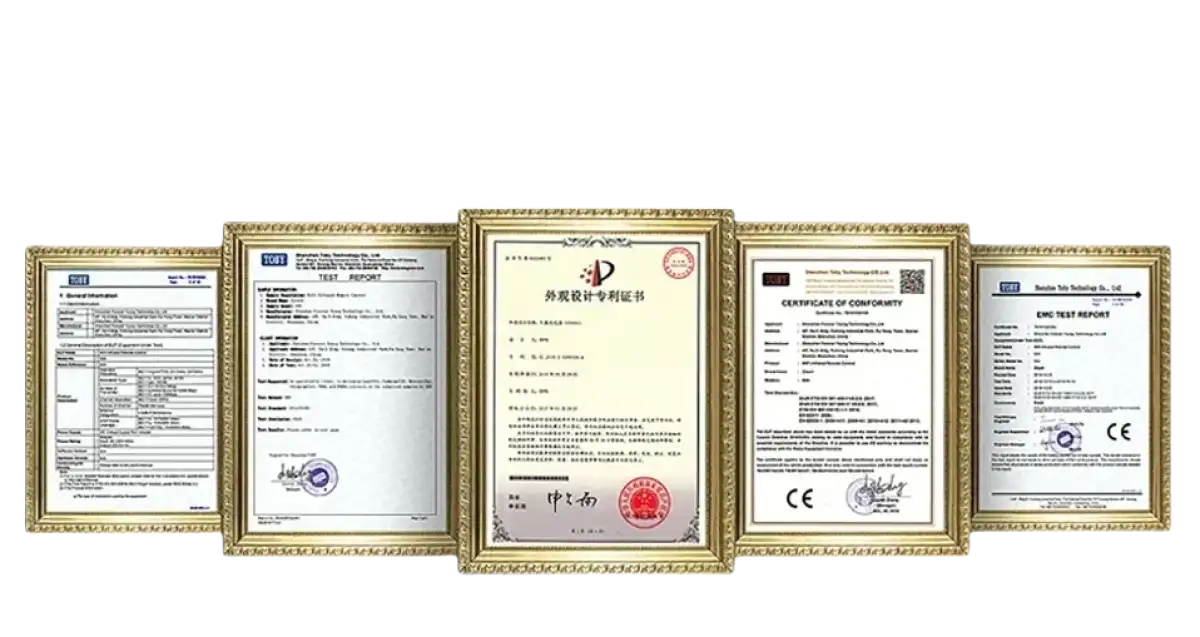 Quality certificates in ornate frames for Your Sweet Tuya Temperature Humidity Sensor Mini LCD Display