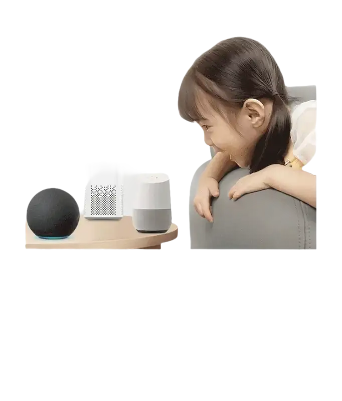 Smart home with tuya temperature humidity mini lcd display for trendy monitoring