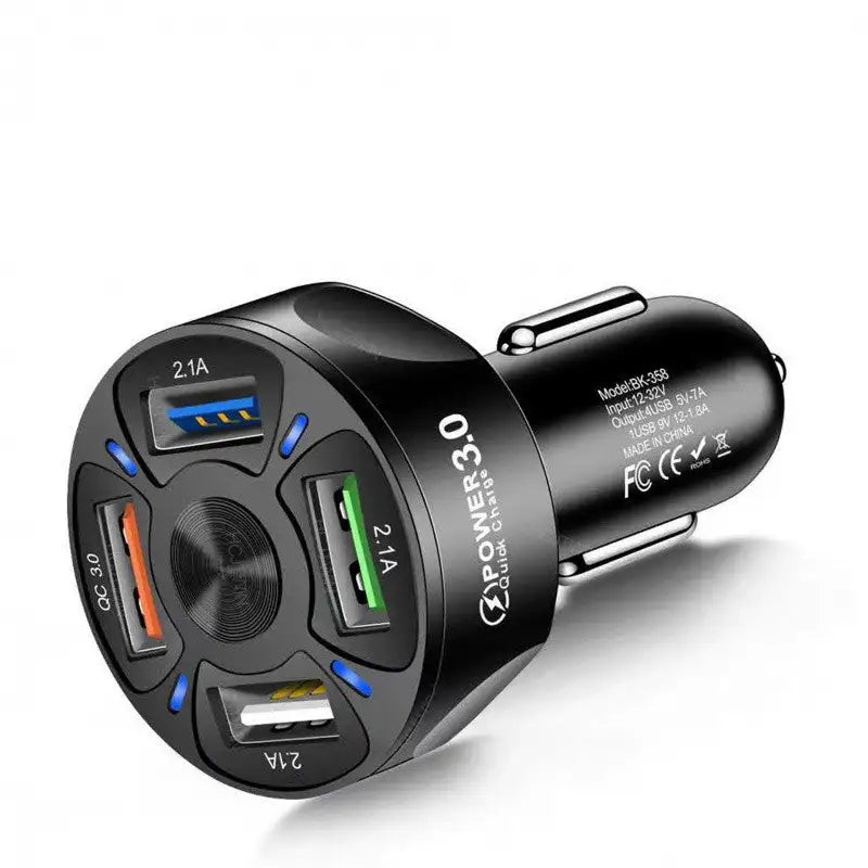 QuadBoost Car Charger - Black